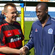 Myself and ex-QPR and now Watford central defender Dan Shittu