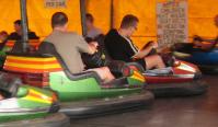 My dodgem about to be crashed into