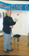 Clive juggling
